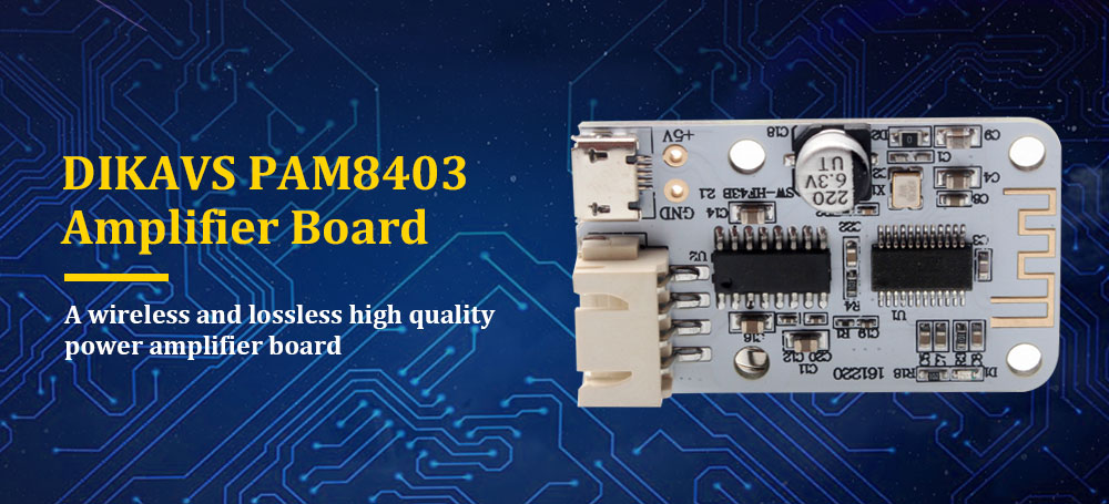DIKAVS PAM8403 Bluetooth Audio Receiver Digital Amplifier Board