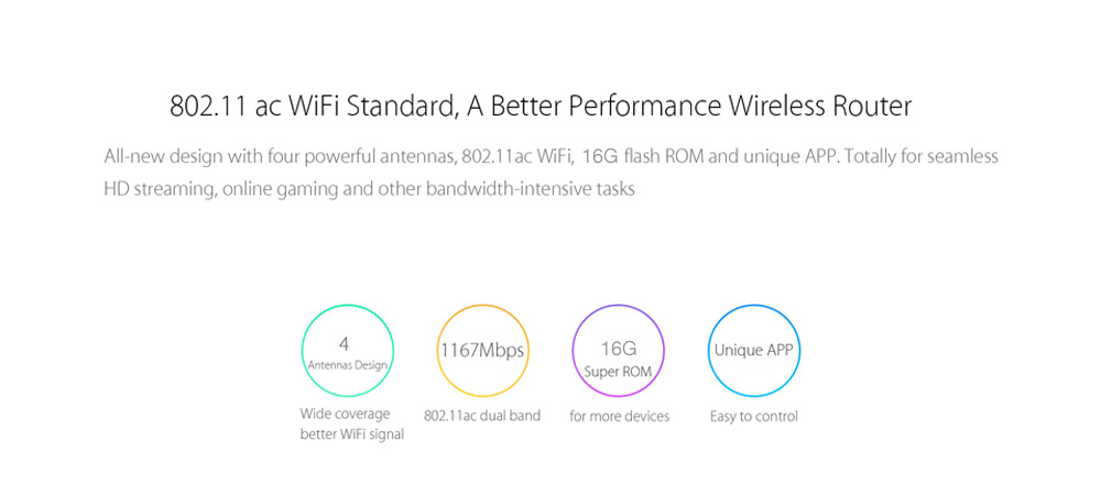 Original Xiaomi Mi WiFi Router 3G-V2 1167Mbps 2.4GHz 5GHz Dual Band 128MB ROM