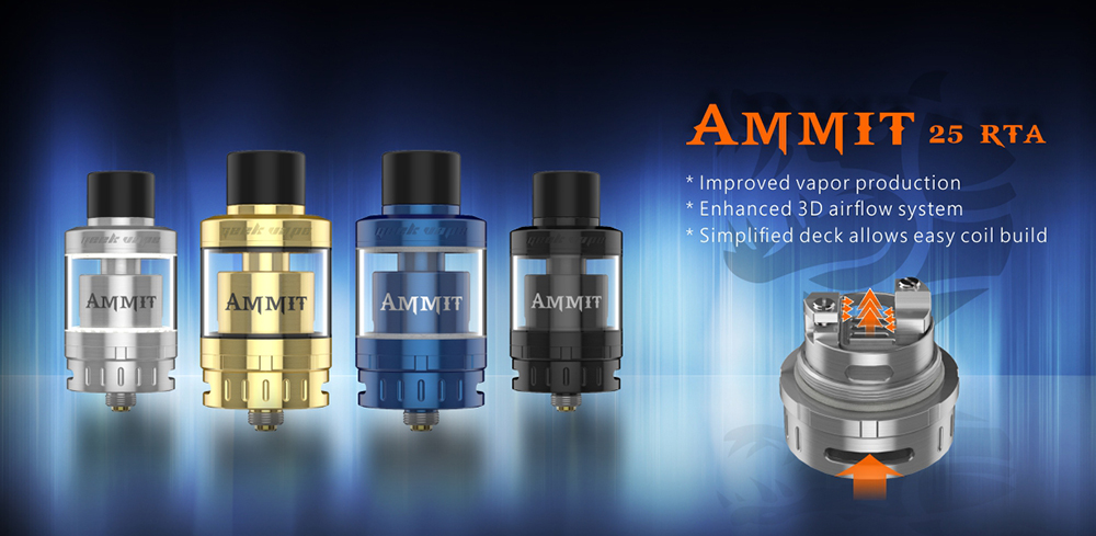 The Geekvape AMMIT 25 Atomizer with Bottom Airflow / 2ml / 5ml for E Cigarette