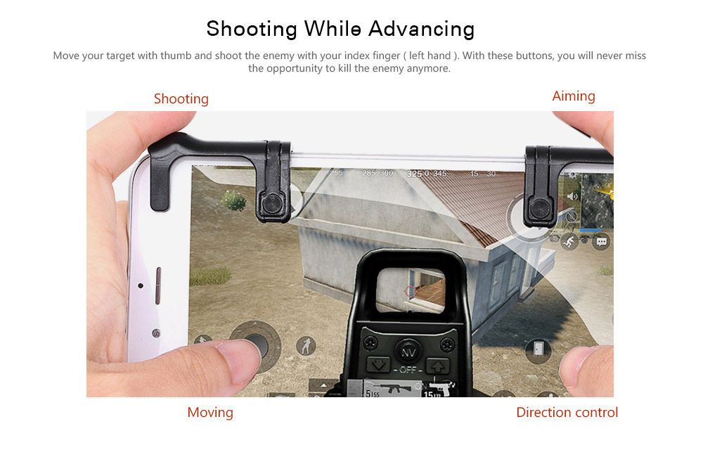 Handle Shortcut Keys to Assist Mobile Cellphone Shooting Artifact Auxiliary Game Button for PUBG 